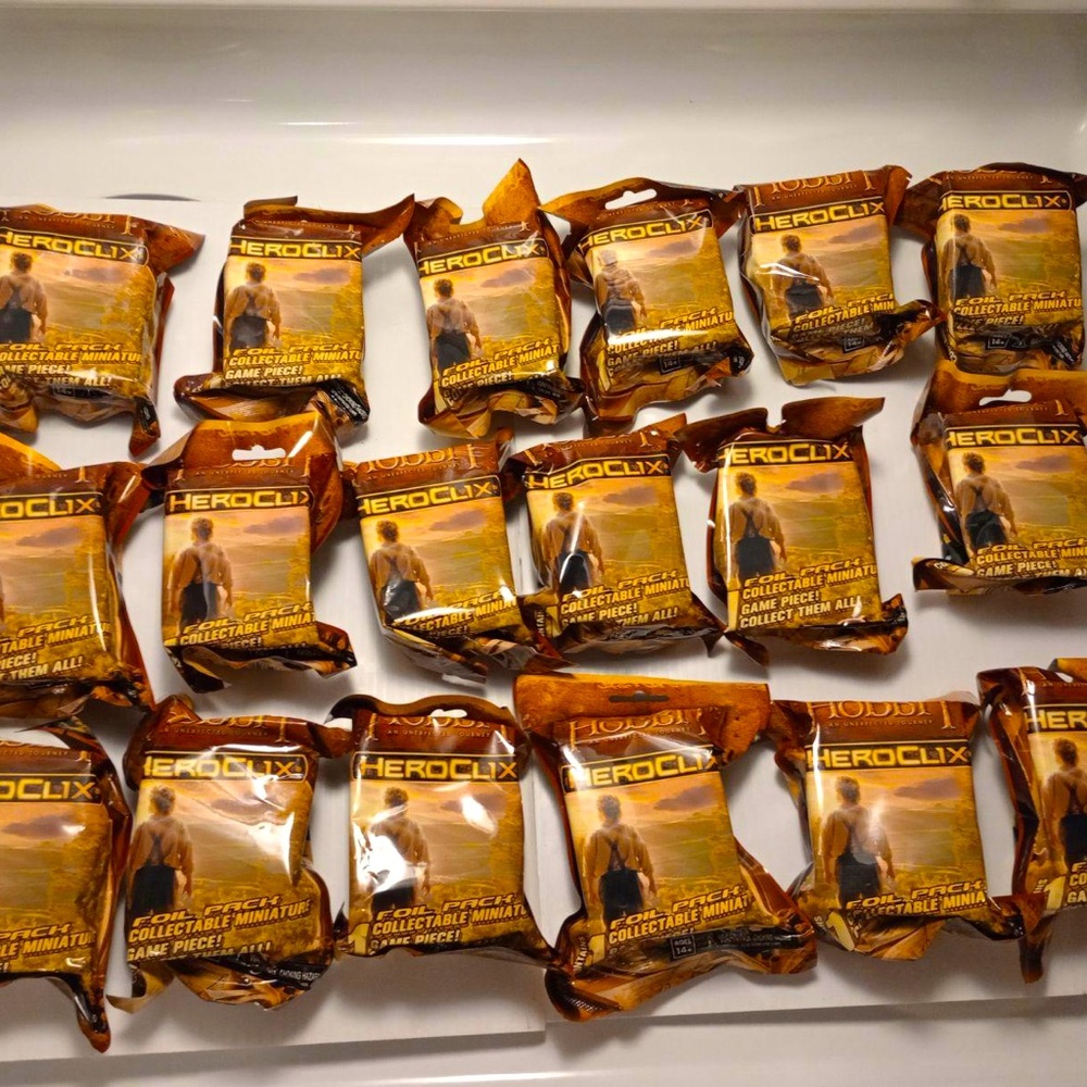 HEROCLIX~The HOBBIT~An Unexpected Journey~LOT of 18 Blind Bags~NEW in Packages